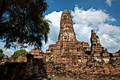 Ayutthaya, Thailand. Wat Phra Ram, The central prang (tower).